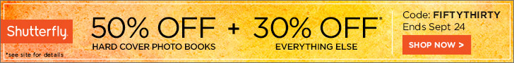 50% off hard cover books + 30% off everything else with code: FIFTYTHIRTY - 728x90