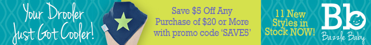 Save $5 Off Any Purchase of $20 or More at bazzlebaby.com